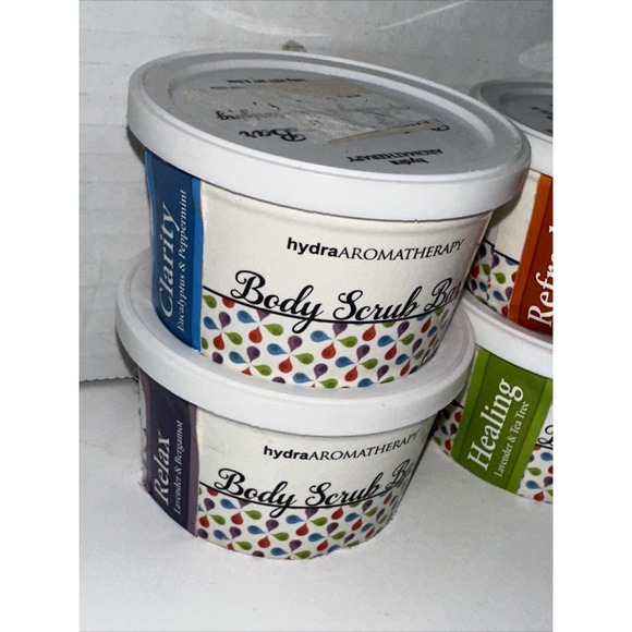 HydraAromatherapy Wellness Collection Body Scrub Bar Lot Of 4 Hydra Aromatherapy - Picture 3 of 16